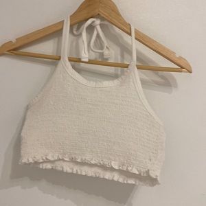 White crop top